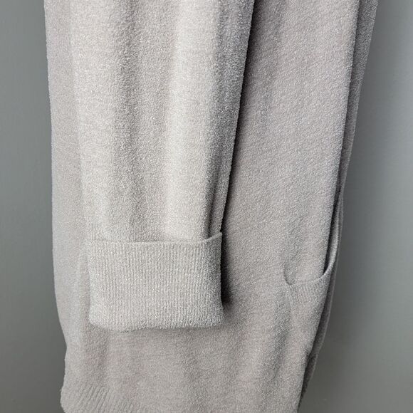 Barefoot Dreams CozyChic Ultra Lite Open-Front Hooded Knit Cardigan Size XL - Picture 8 of 15